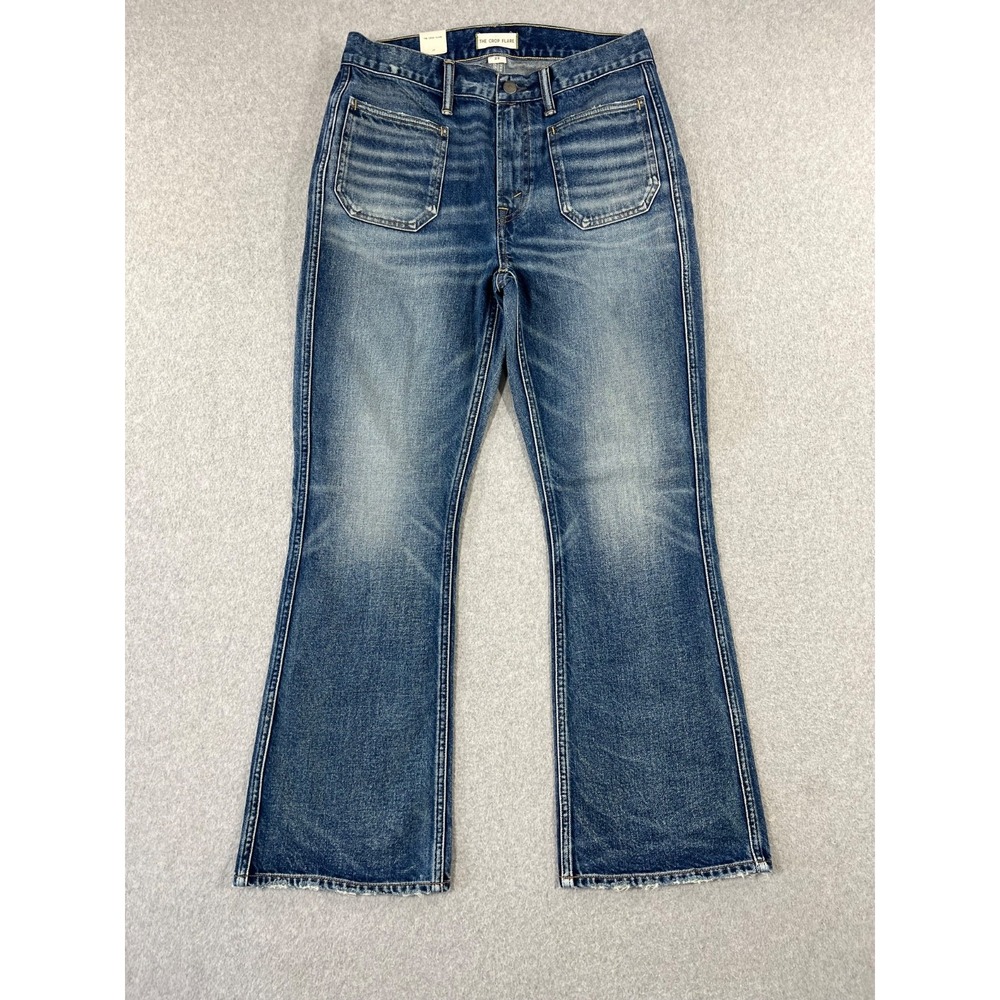 American Eagle AE77 Premium The Crop Flare Jeans Womens 29 Blue Denim